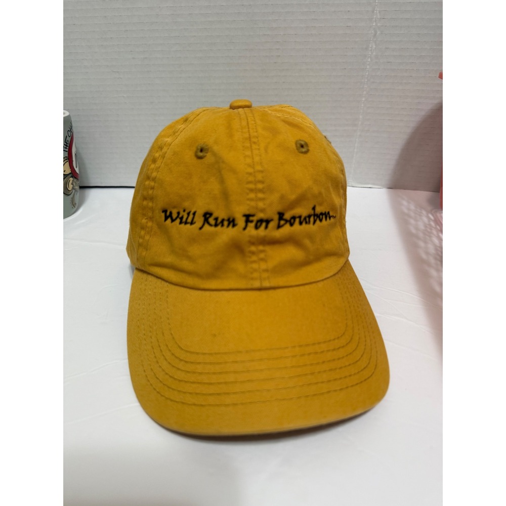 Port Authority Will Run For Bourbon The Bourbon Chase Mustard Yellow Hat Cap